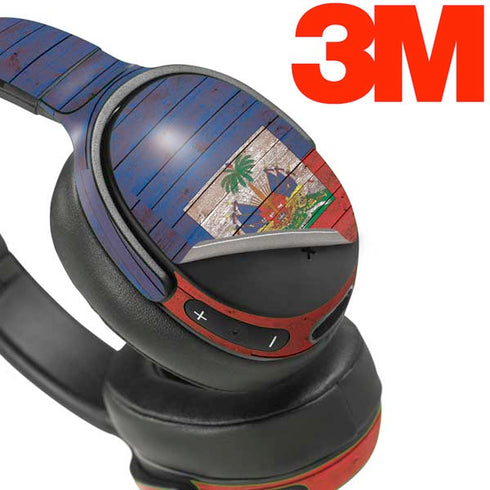 Haiti Flag Dark Wood Skullcandy Venue Skin
